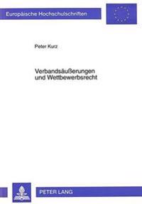 Verbandsaeußerungen Und Wettbewerbsrecht