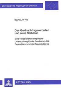 Das Geldnachfrageverhalten Und Seine Stabilitaet