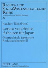 Lorenz Von Steins Arbeiten Fuer Japan