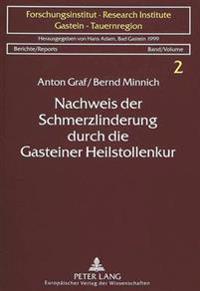 Nachweis Der Schmerzlinderung Durch Die Gasteiner Heilstollenkur