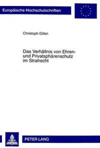 Das Verhaeltnis Von Ehren- Und Privatsphaerenschutz Im Strafrecht