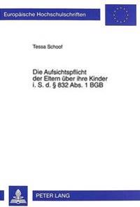 Die Aufsichtspflicht Der Eltern Ueber Ihre Kinder I. S. D. § 832 Abs. 1 Bgb