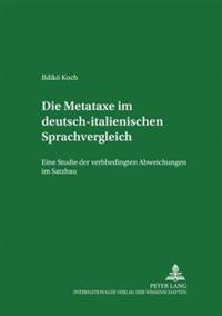 Die Metataxe Im Deutsch-Italienischen Sprachvergleich