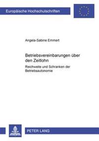 Betriebsvereinbarungen Ueber Den Zeitlohn