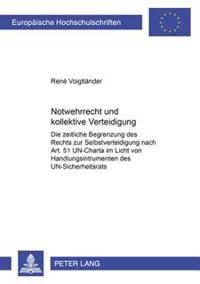 Notwehrrecht Und Kollektive Verantwortung