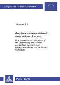 Geschichtstexte Verstehen in Einer Anderen Sprache