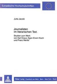 Journalisten Im Literarischen Text