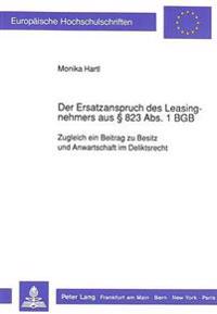 Der Ersatzanspruch Des Leasingnehmers Aus 823 Abs. 1 Bgb