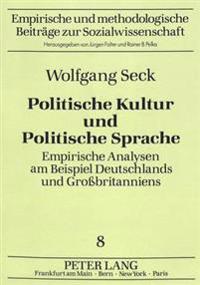 Politische Kultur Und Politische Sprache