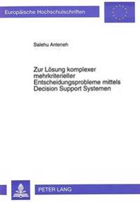 Zur Loesung Komplexer Mehrkriterieller Entscheidungsprobleme Mittels Decision Support Systemen
