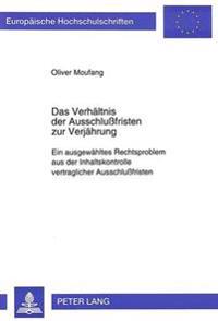 Das Verhaeltnis Der Ausschlußfristen Zur Verjaehrung