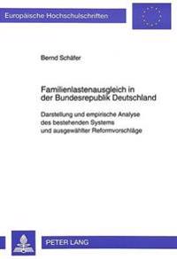 Familienlastenausgleich in Der Bundesrepublik Deutschland