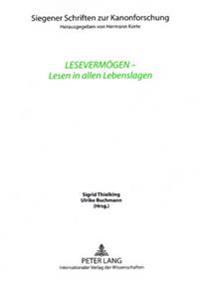 Lesevermoegen - Lesen in Allen Lebenslagen