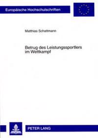 Betrug Des Leistungssportlers Im Wettkampf