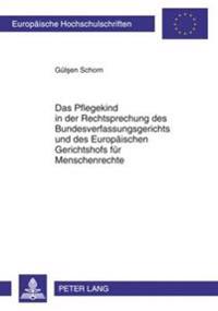 Das Pflegekind in Der Rechtsprechung Des Bundesverfassungsgerichts Und Des Europaeischen Gerichtshofs Fuer Menschenrechte