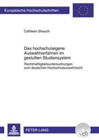 Das Hochschuleigene Auswahlverfahren Im Gestuften Studiensystem
