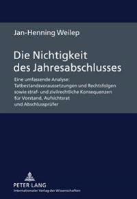 Die Nichtigkeit Des Jahresabschlusses