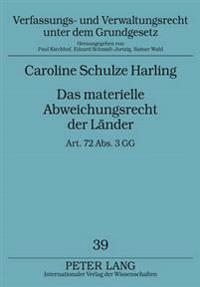 Das Materielle Abweichungsrecht Der Laender