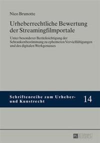Urheberrechtliche Bewertung Der Streamingfilmportale