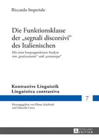 Die Funktionsklasse der segnali discorsivi des Italienischen