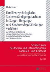 Familienpsychologische Sachverstaendigengutachten in Sorge-, Umgangs- Und Kindeswohlgefaehrdungsverfahren