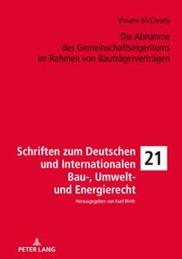 Die Abnahme des Gemeinschaftseigentums im Rahmen von Bautraegervertraegen