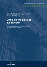 Linguistische Beitraege zur Slavistik