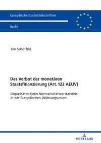 Das Verbot Der Monetaeren Staatsfinanzierung (Art. 123 Aeuv )