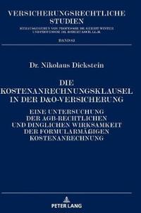 Die Kostenanrechnungsklausel in der D&O-Versicherung