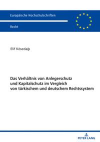 Das Verhaeltnis von Anlegerschutz und Kapitalschutz im Vergleich von tuerkischem und deutschem Rechtssystem