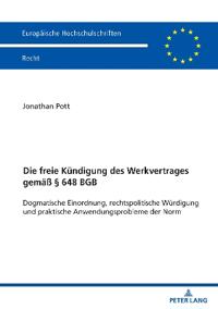 Die freie Kuendigung des Werkvertrages gemaeß § 648 BGB