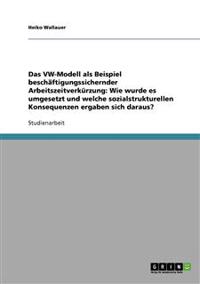 Das VW-Modell als Beispiel beschäftigungssichernder Arbeitszeitverkürzung