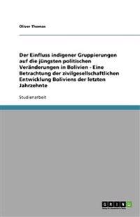 Die zivilgesellschaftliche Entwicklung Boliviens. Welchen Einfluss haben die indigenen Gruppen auf die Landespolitik?