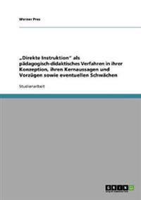 "Direkte Instruktion" als pädagogisch-didaktisches Verfahren