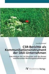 CSR-Berichte als Kommunikationsinstrument der DAX-Unternehmen