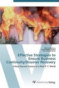 Kirjan kansi "Effective Strategies to Ensure Business Continuity/Disaster Recovery"