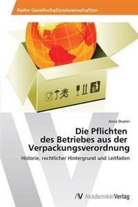 Die Pflichten des Betriebes aus der Verpackungsverordnung