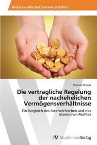 Die vertragliche Regelung der nachehelichen Vermögensverhältnisse