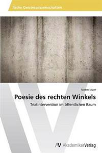 Poesie Des Rechten Winkels