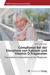 Compliance Bei Der Einnahme Von Kalzium Und Vitamin D Praparaten