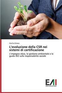 L'evoluzione della CSR nei sistemi di certificazione