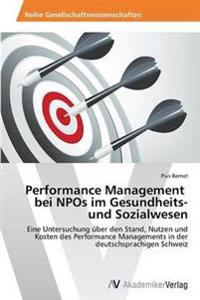 Performance Management bei NPOs im Gesundheits- und Sozialwesen