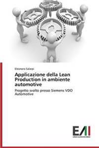 Applicazione della Lean Production in ambiente automotive