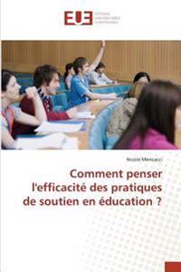 Comment penser l'efficacité des pratiques de soutien en éducation ?
