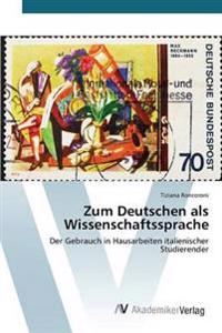 Zum Deutschen als Wissenschaftssprache