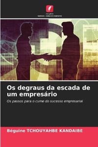 Os degraus da escada de um empresário