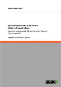Praktikumsbericht zum ersten Unterrichtspraktikum