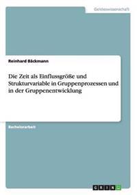 Die Zeit als Einflussgröße und Strukturvariable in Gruppenprozessen und in der Gruppenentwicklung