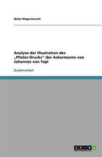 Analyse der Illustration des "Pfister-Drucks" des Ackermanns von Johannes von Tepl