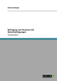 Befragung von Personen mit Beeinträchtigungen
